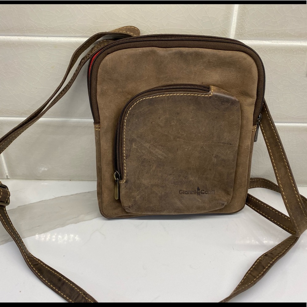 Gianni Conti brown medium crossbody
